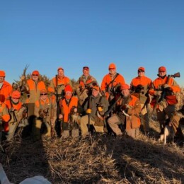 Group of hunters in South Dakota
